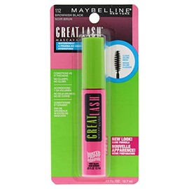 Maybelline Makeup Great Lash Waterproof Mascara, Brownish Black Waterproof Mascara, 0.43 fl oz                                                        