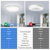 Peasur Flush Mount Ceiling Light Fixtures Dimmable, 11.6Inch 24W 3200LM