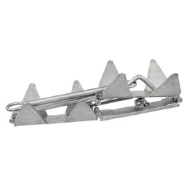 Overton's Box Anchor Hot-Dipped Galvanized Steel Fold-and-Hold Anchor, 13 lb.