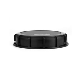 QWORK 6" Solid Cap W/Gasket for IBC Tote, IBC Tote Water Tank Cover, 4 Pack Leak-Proof Design Plastic IBC Tank Adapter Storage Cap for Chemical Food and Industrial Storage, Black