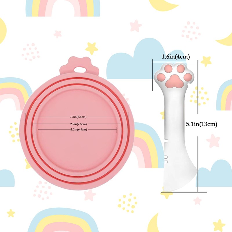 SJANE Cat Food Can Spoons & Can Lids | 4