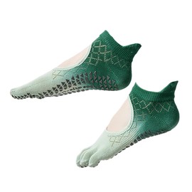 ZVCXOE Yoga Socks, Ballet, Pilates, Anti-slip, Women's Yoga Socks, 5 Toe Socks, Moisture Wicking, Breathable, Durable, Antibacterial, Odor Resistant, For Daily Life, Gymnastics, Dance, One Size Fits