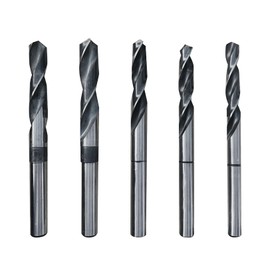 NORTOOLS Blacksmith Drill Bit 5 Pieces HSS Power Tools Set with 1/2 Inch Shank for Drilling Iron Wood Steel 11-15 mm
