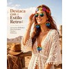 Disfraz de los 80 mujer – Set 6 piezas hippie
