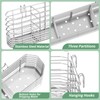 304 Stainless Steel Utensil Holder, Silverware Drying Rack with Hooks