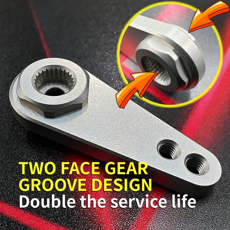 2 in 1 High Hardness 7075 Metal 25T Steering Servo