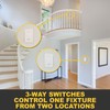 Faith [10-Pack] 3-Way Decorator Paddle Wall Light Switch, 15A 120/277V,