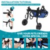 Dog Wheelchair for Back Legs with Pet Traction Rope, Small