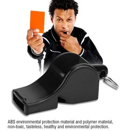 Alomejor Referee Whistle No Roll Ball Referee Whistle Loud Crisp Sound Whistle with Lanyard Storage Box for Sports Emergency Survival