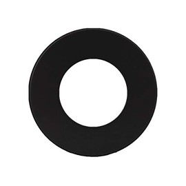 LANZZAS Flue Pipe Wall Rosette with 70 mm Rim - for Diameter 150 mm - Colour: Black - Stove Pipe Wall Cover