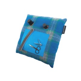 Manicure Cushion Nail Pillow CRAGGI Blue Tweed Nail Manicure Pillow Hand Rest