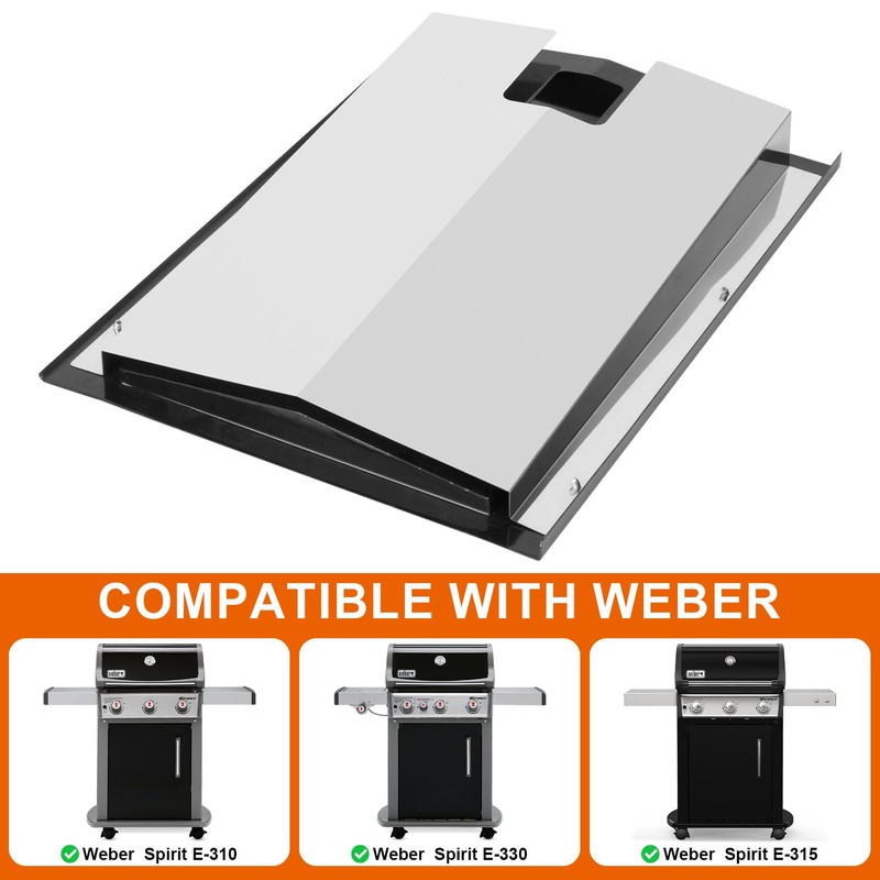 DELSbbq 69804 Grease Tray with 10-Pcs 6415 Drip Pan Liner