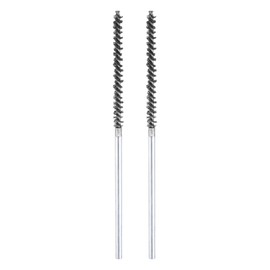 HARFINGTON 2pcs Wire Bore Brush 7 x 1/4" 3/16 Inch Shank Stainless Steel Bristles Cleaning Brush for Clean Car Part Tube Kitchen Garage