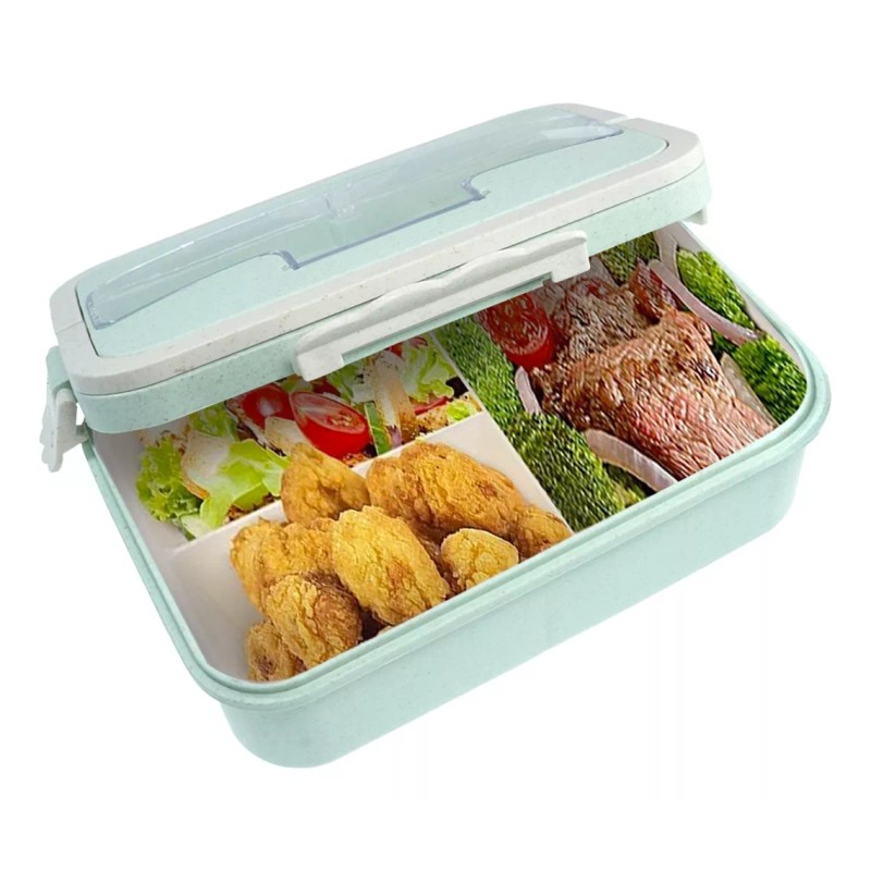 Jands 2 Lonchera Antiderrames Y Cubiertos 3 Compartimentos Jands