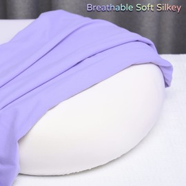 KEEPMOV Memory Foam Pillow Pillowcase: Soft Smooth Silk Pillow Case for Foam Sleeping Pillows Durable Allow The Pillowcase Washed