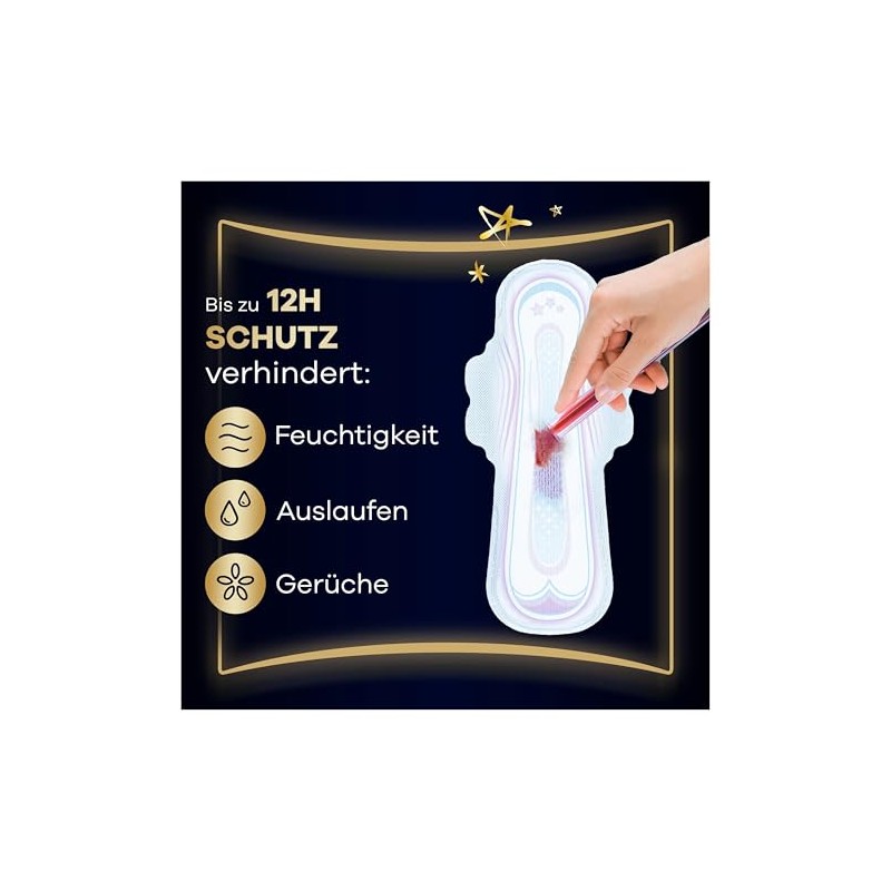 Always Ultra Secure Night Sanitary Towels (Size 5) with Wings