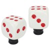 Dice Shape Shift Head Resin Gear Shifting Lever Knob Transmission