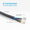 FIRMERST 22 Gauge 6 Conductor Tinned Copper Electrical Wire 20FT