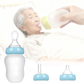 BRYDGEMURA This Nursing Spoon/Bottle is a pump nursing cup specifically designed for seniors and rehabilitation persons Fully sealed design to prevent leaks and prevent spills