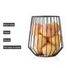 Point-Virgule Metal Fruit Basket, Scandinavian Home Decoration, Wire Basket, Black,