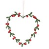 Toyland® Pack of 4 14cm Green and Red Heart Shape