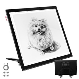 WELZK Diamond Painting Light Pad A3, 16.6×12.6 inchs Diamond Painting Light Board Built-in Stand. Side Buttons 9 Levels Dimming Light Table for Diamond Art Supplies