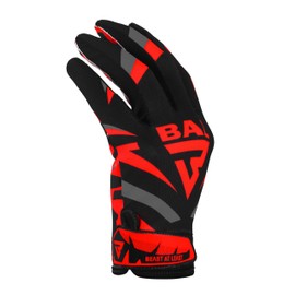 Beast AT Least Youth Football Gloves for Boys- Super Sticky Wide Receiver Gloves for Kids & Adults- Breathable Material with Phenomenal Design (Red, Youth S)