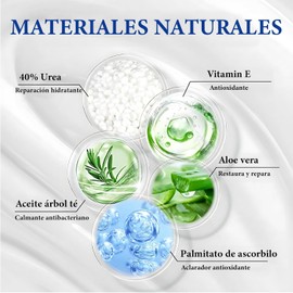 40%Crema Hidratante Urea,300g Crema para el Cuidado de Los Pies,Contiene pasta Reparadora Hidratante con Vitamina e Bueno para Restaura la Barrera Natural de la Piel,Adecuado para pies y cuerpo (2 Piezas)