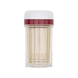 Goodcook Touch Shake-A-Pick Toothpick Dispenser, Small, White/Black