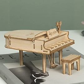 Makurundo ® Robotime 3D Wooden Puzzle Ornament Series (Grand Piano)