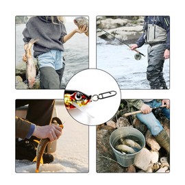 QHAJRYYC 50 Pack Fishing Speed Clips, High Strength Stainless Steel Speed Clip, Fishing Stealth Power Speed Clips, Stainless Steel Quick Change Clip, Fishing Clips Quick Change (1.8cm)