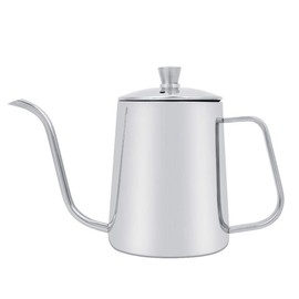 Coffee Kettle 550ml Stainless Steel Long Gooseneck Coffee Kettle with Lid Coffee Drip Kettle for Home Kitchen Cafe