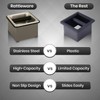 Rattleware Stainless Steel Knock Box - Perfect for Home, Cafe,
