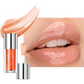 Lip Oil Brillo De Labios Para Una Apariencia 3d, Brillo De Labios De Color Claro Con Ácido Hialurónico Y Colágeno Vegano Para Labios Y Llenos De Apariencia Saludable