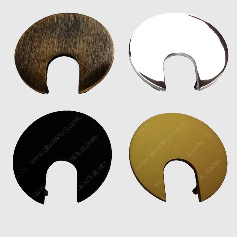 Electriduct 2" Metal Desk Grommet Cable Hole Cover Wire Cord