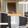 MaKefeile Room Divider Curtain with Flexible Ceiling Track Set,Total Blackout