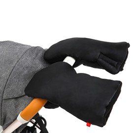 Pram Hand Muff Universal Pushchair Fleece Lined Gloves Baby Stroller Winter Thermal Hand Gloves Waterproof Windproof Anti-Freeze Buggy Hand Warmer Baby Carriage Thick Warm Mittens Pram Accessories