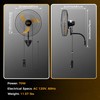 CAMMOO 20 inch Wall Mount Fan Oscillating, Extended 3.3ft Wired