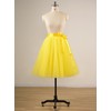 EllieHouse Womens Short Tutu Tulle Skirt with Sash Yellow Size