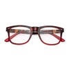 Eyekepper Readers Square Large Lenses Spring-Hinges Reading Glasses Women Tortoise/Red
