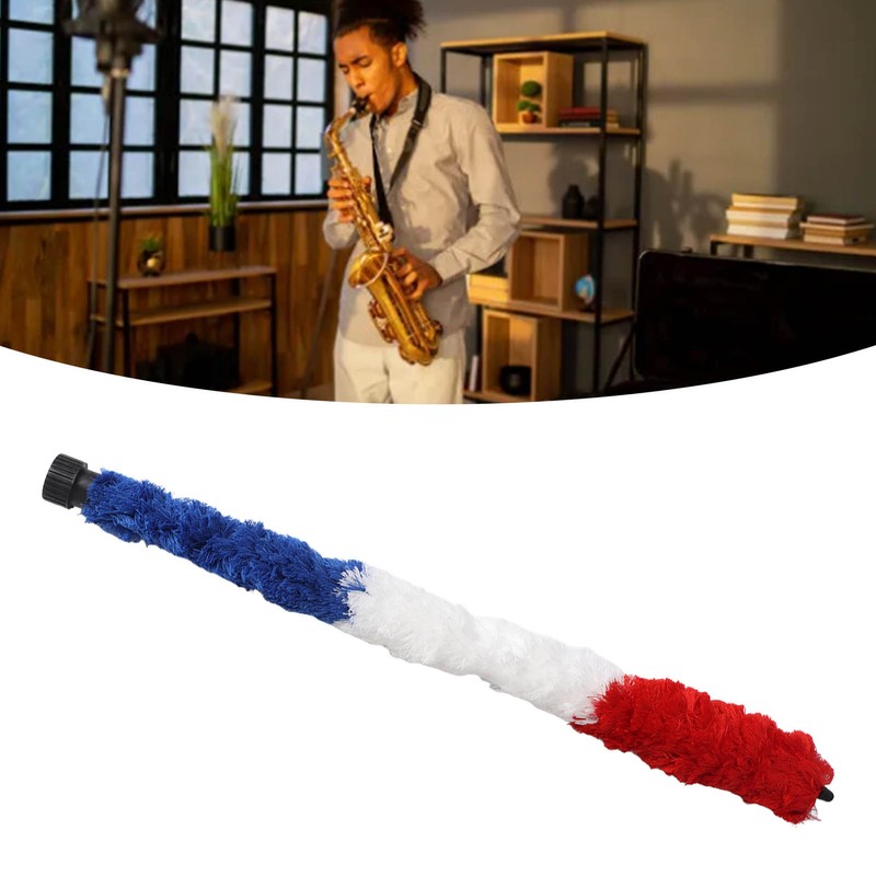 Tenor Saxophone Cleaning Brush Rod Sax Pad Saver Cotton Swab