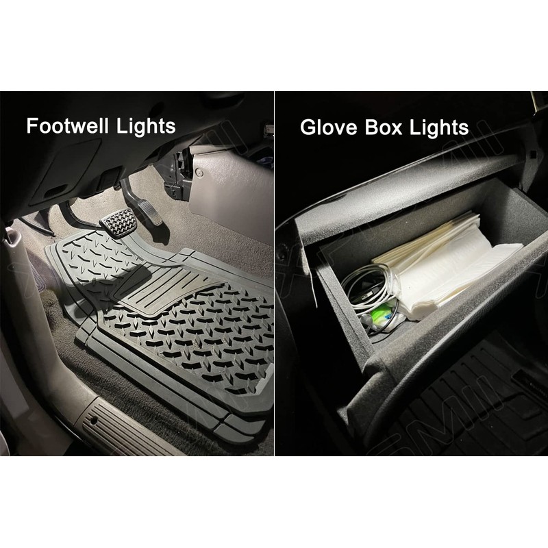 Xpismii 14 Piece 6000K White Cherokee Interior LED Light Kit