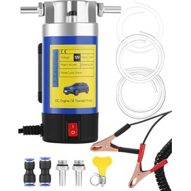 12V Oil Extractor Pump 100W, Engine Oil Extractor Pump for Oil Change, Self-Priming Oil Transfer Pump for Motor Oil, Transmission Fluid, Electric Fluid Transfer Pump for Car, Mower, Boat