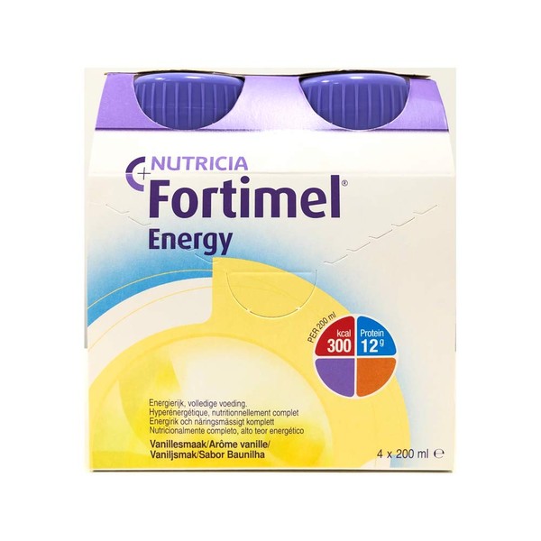Fortimel Energy Vanilla Flavour, 4 x 200 ml