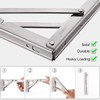 YUMORE Folding Shelf Bracket 18",Heavy Duty Stainless Steel Collapsible Shelf-Bracket