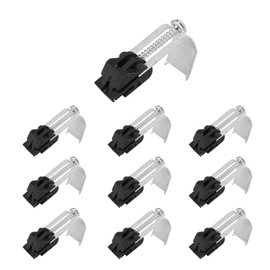 HASLED Undermount Sink Clips, Pack of 10 Sink Clips, Mounting Clips, Adjustable Angle, Robust and Durable, Suitable for Laundry Rooms, Kitchen Sinks, Shower Rooms