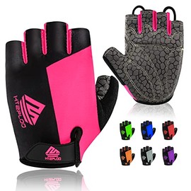 Guantes de ciclismo para hombre y mujer, con almohadilla antideslizante que absorbe los golpes, peso ligero, ajuste agradable, guantes de bicicleta...