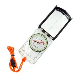 Sun Company ProSight Sighting Map Compass with Adjustable Declination - Handheld Orienteering Baseplate Compass for Hiking, Backpacking, and Survival Navigation