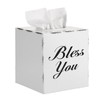 Sumnacon Tissue Box Cover Square, Bless You Tissue Holders, Decorative