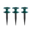 Hose Guide Set of 3 Pulley with Ground Spike Garden